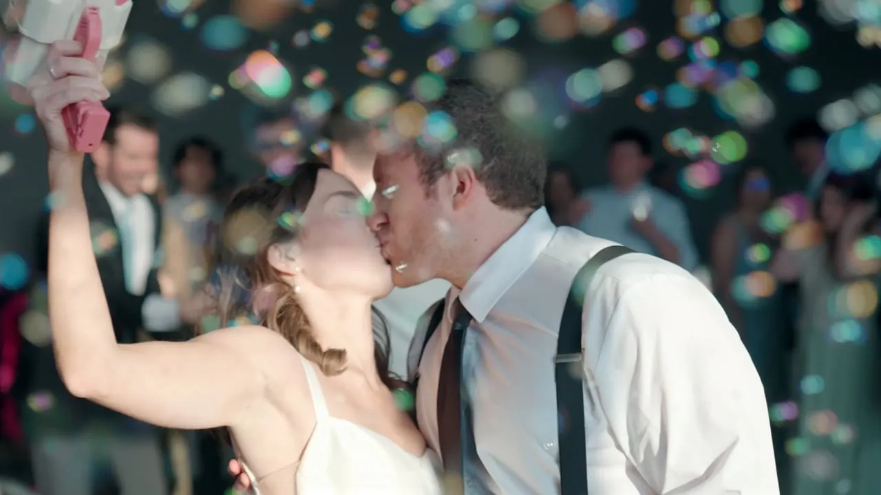 Still from the Kaitlyn + Chris wedding film